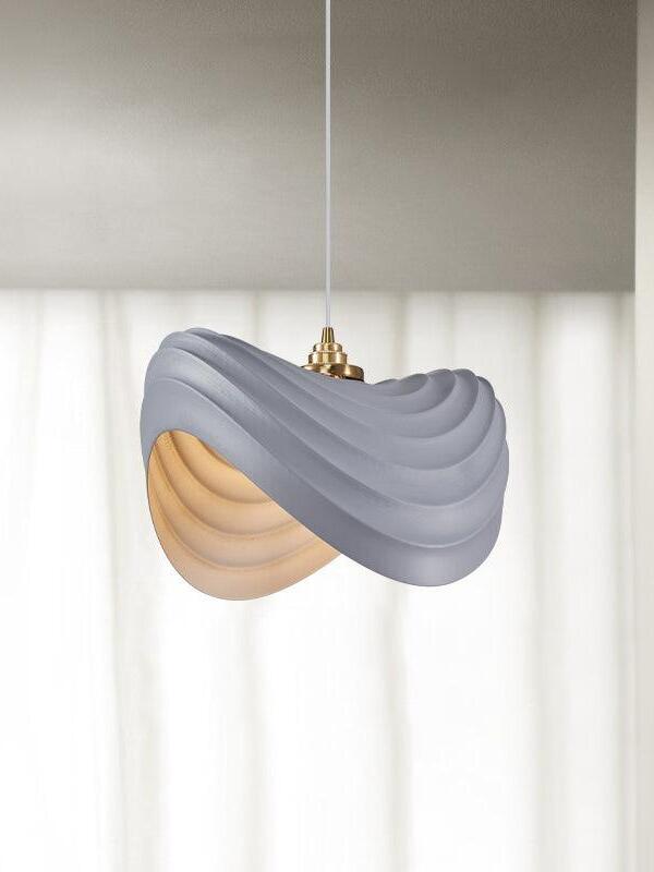 Deeper Grey pendant with warm inner layers