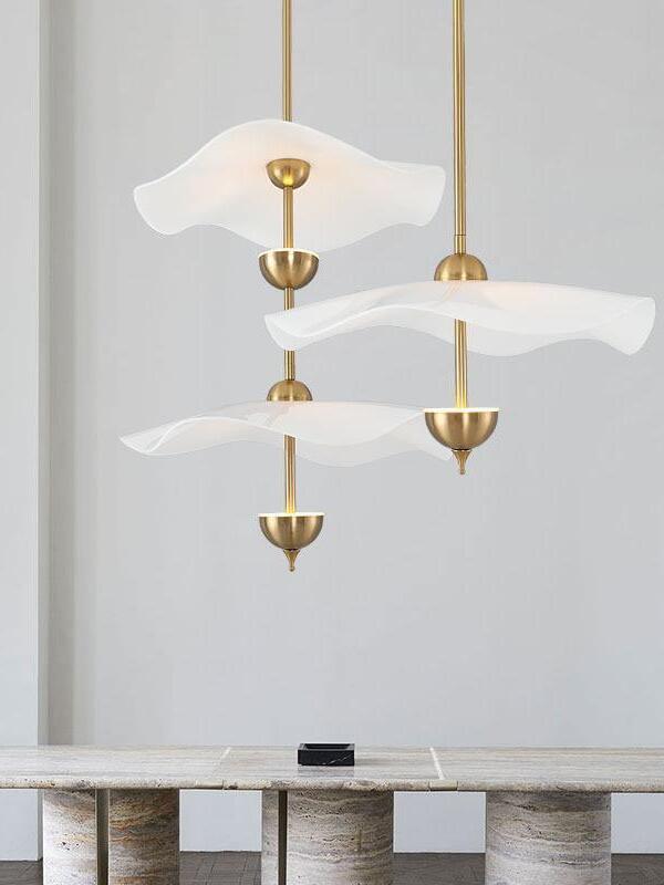 Envolee Double Biscuit Pendant Light - Cueteks