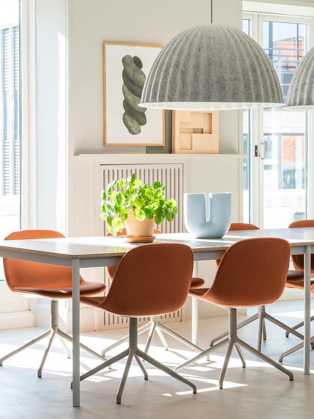 Modern Under The Bell Ribbed Pendant Lamp - Cueteks