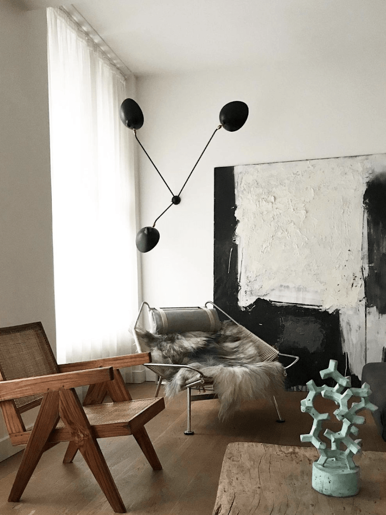 Serge Mouille Ceiling Lamp B - Cueteks