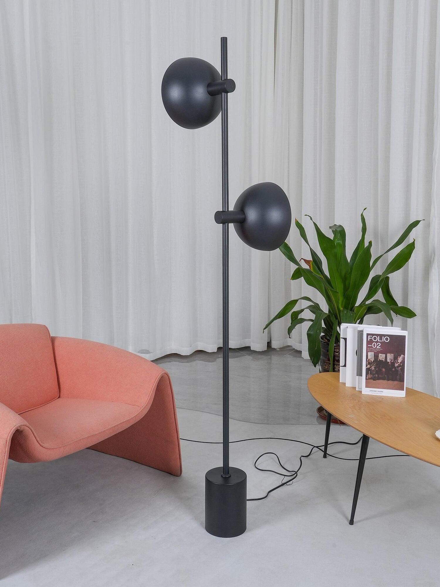 Industrial Black Bowl Shape Studio Floor Lamp - Cueteks