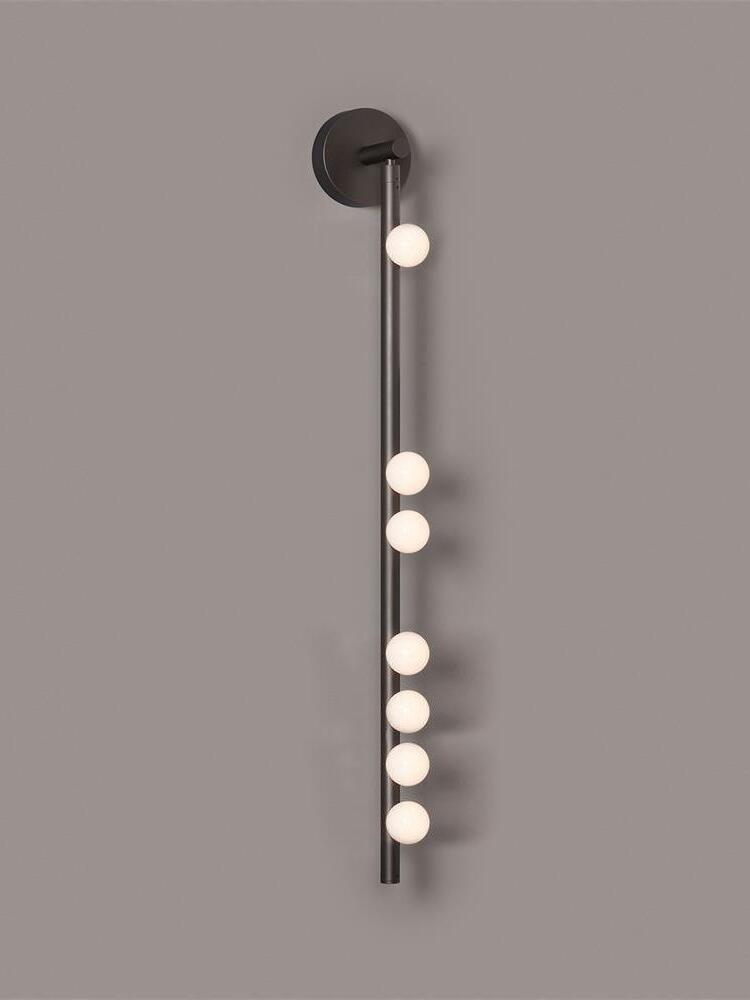 Brass Glass Tube Wall Lamp - Cueteks