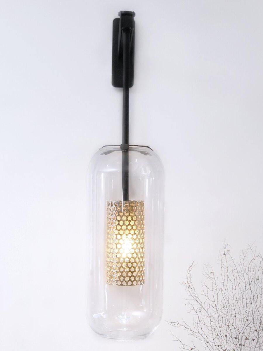 Middle Ages Vadim Glass Lantern Wall Lamp - Cueteks