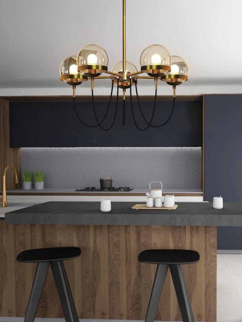 Glass Ball Chandelier - Cueteks