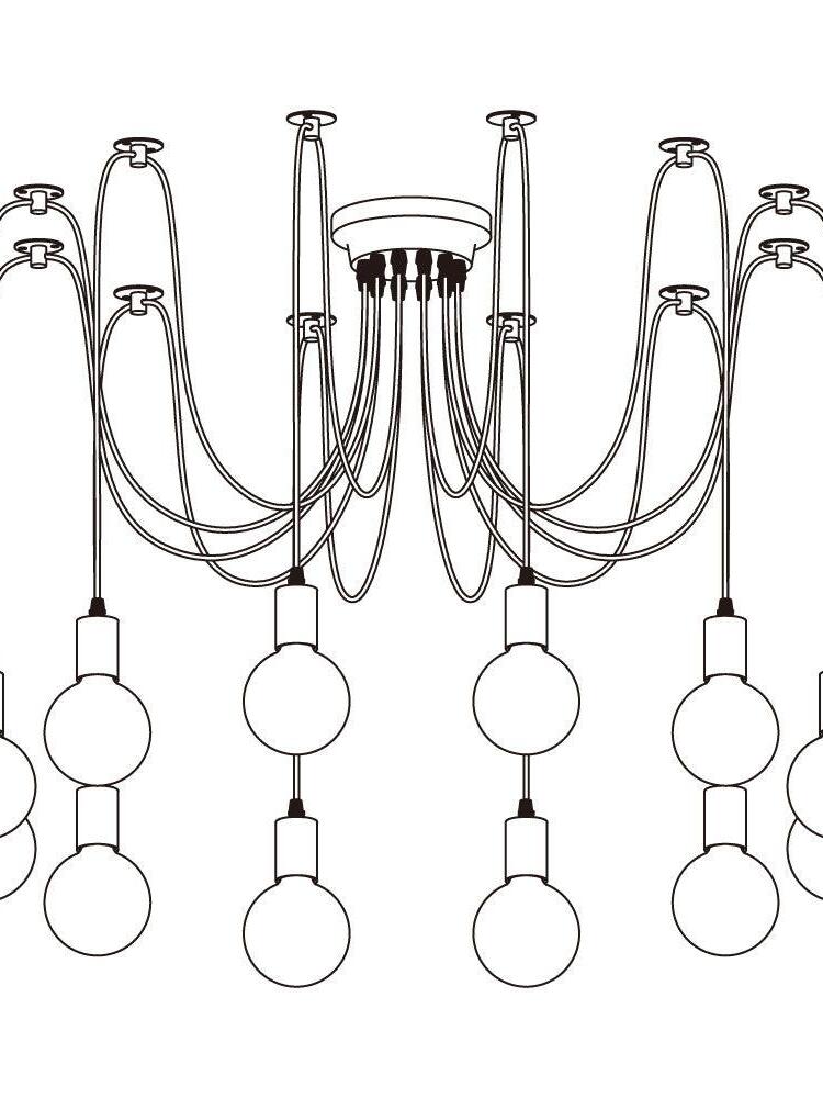 Spider Ceiling Chandelier - Cueteks