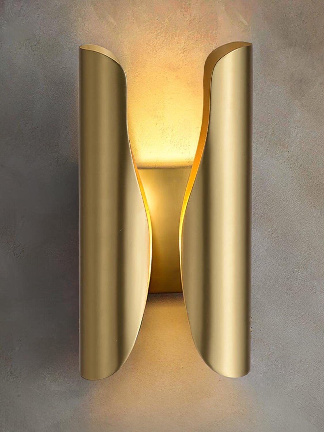 Brushed brass Guardian on a textured wall