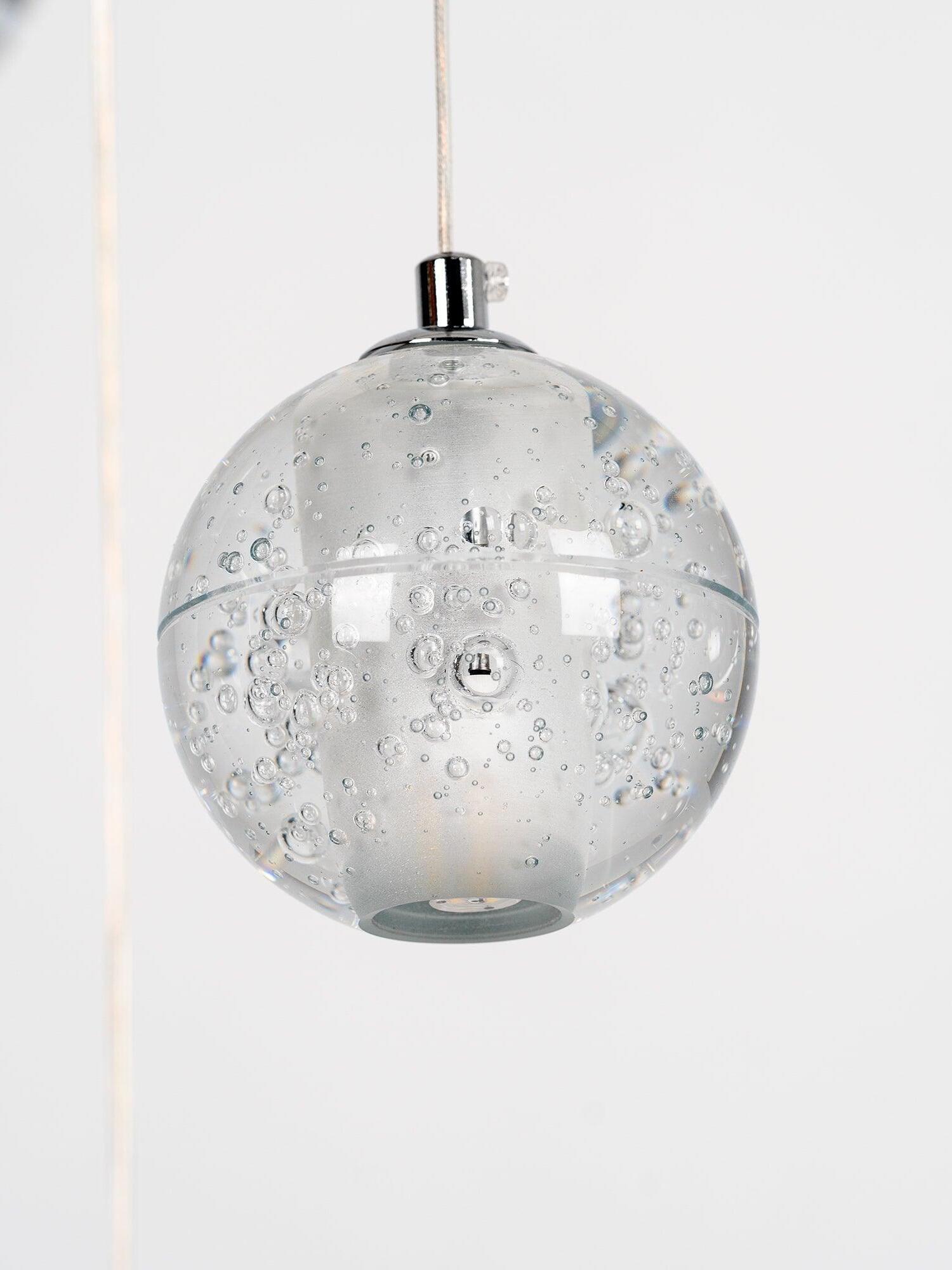 Round K9 Crystal Pendant Lamp - Cueteks