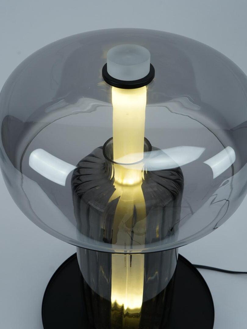 Modern Rapanui Geometric Glass Table Lamp - Cueteks