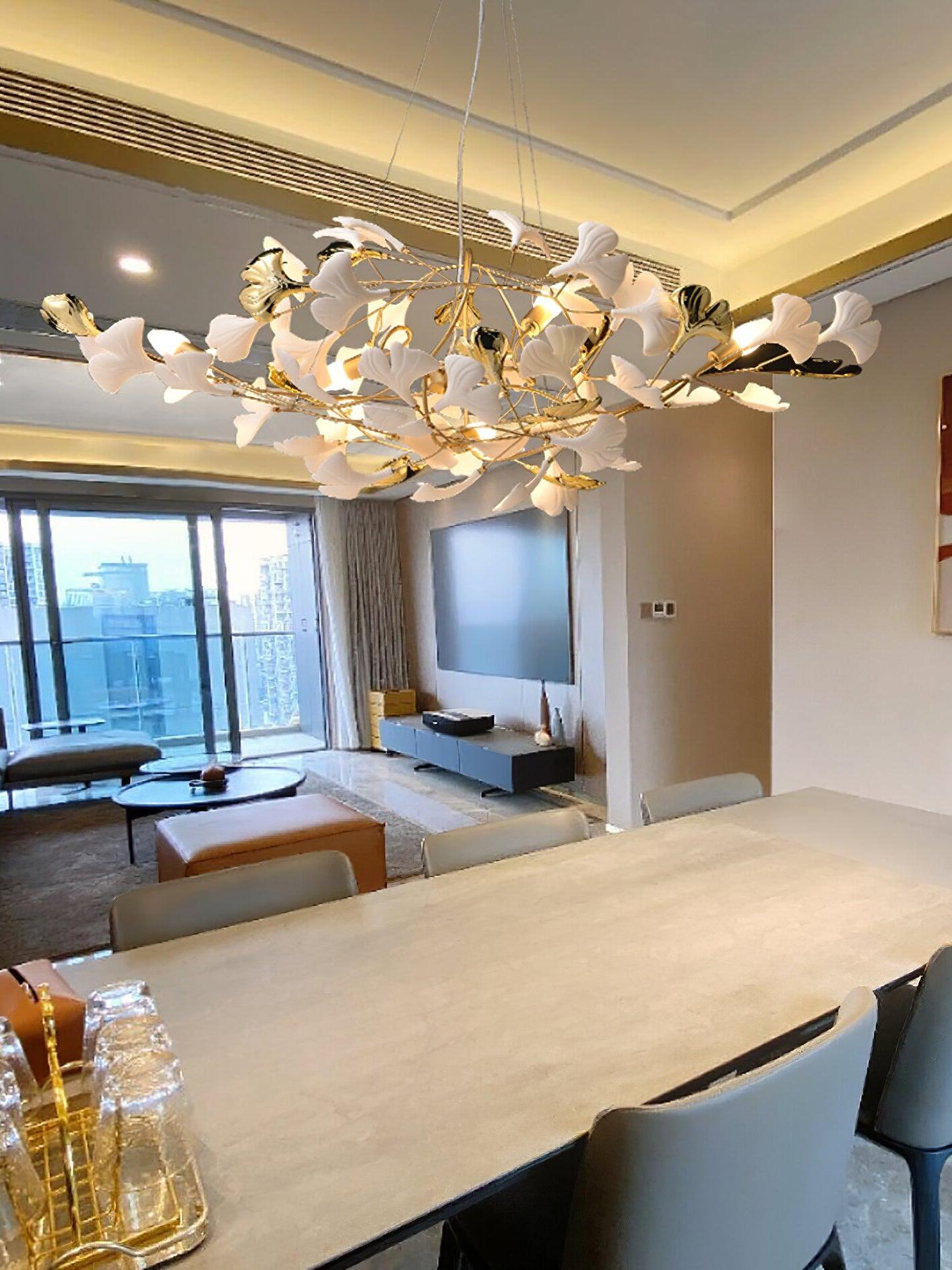 Gingko Chandelier B - Cueteks