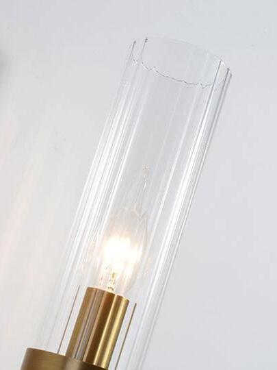 Clear glass tube and bulb holder close view