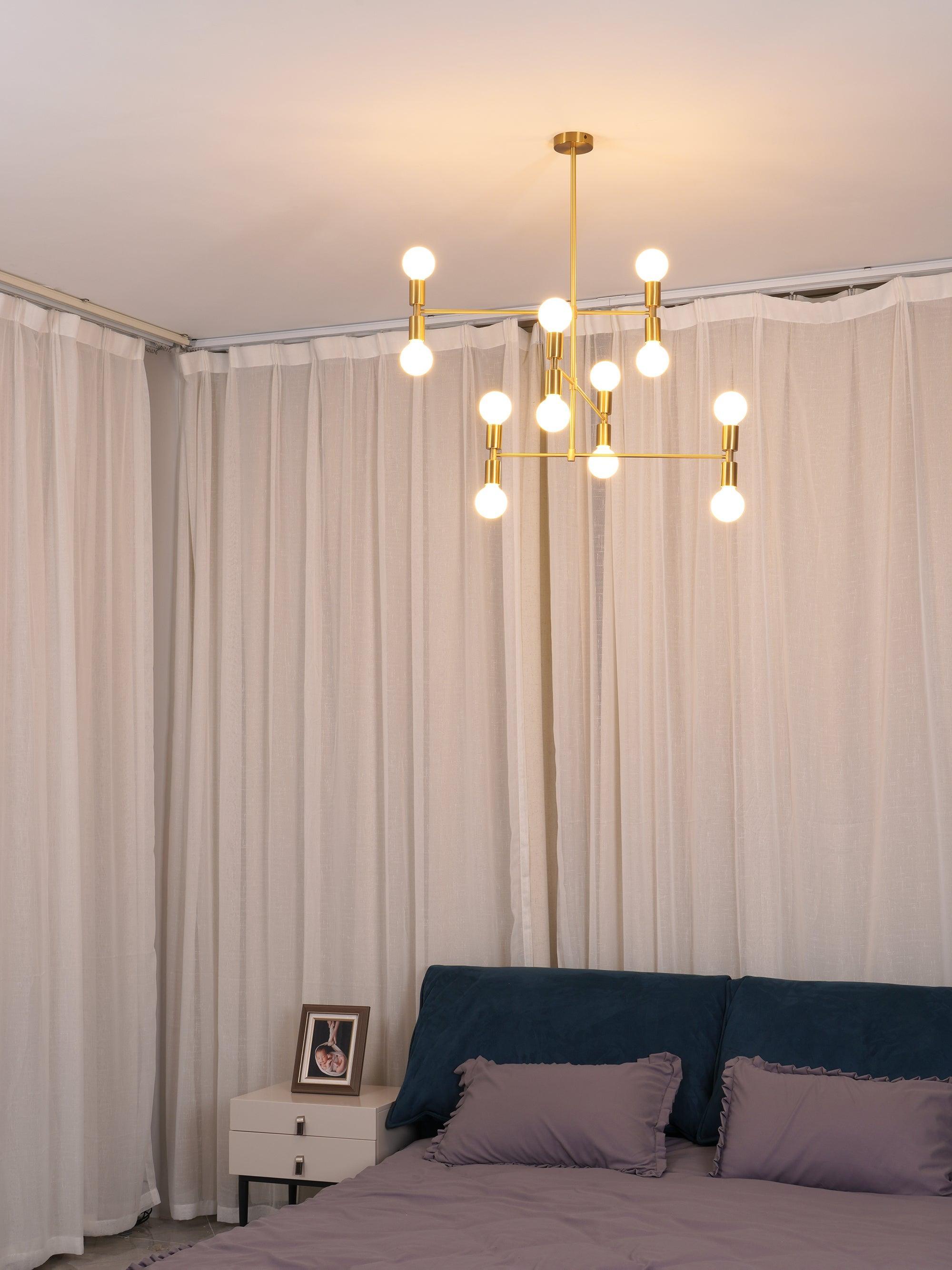 Industrial Atomium Multi Heads Chandelier - Cueteks