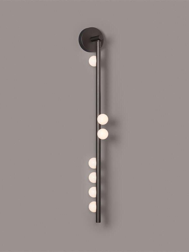 Brass Glass Tube Wall Lamp - Cueteks