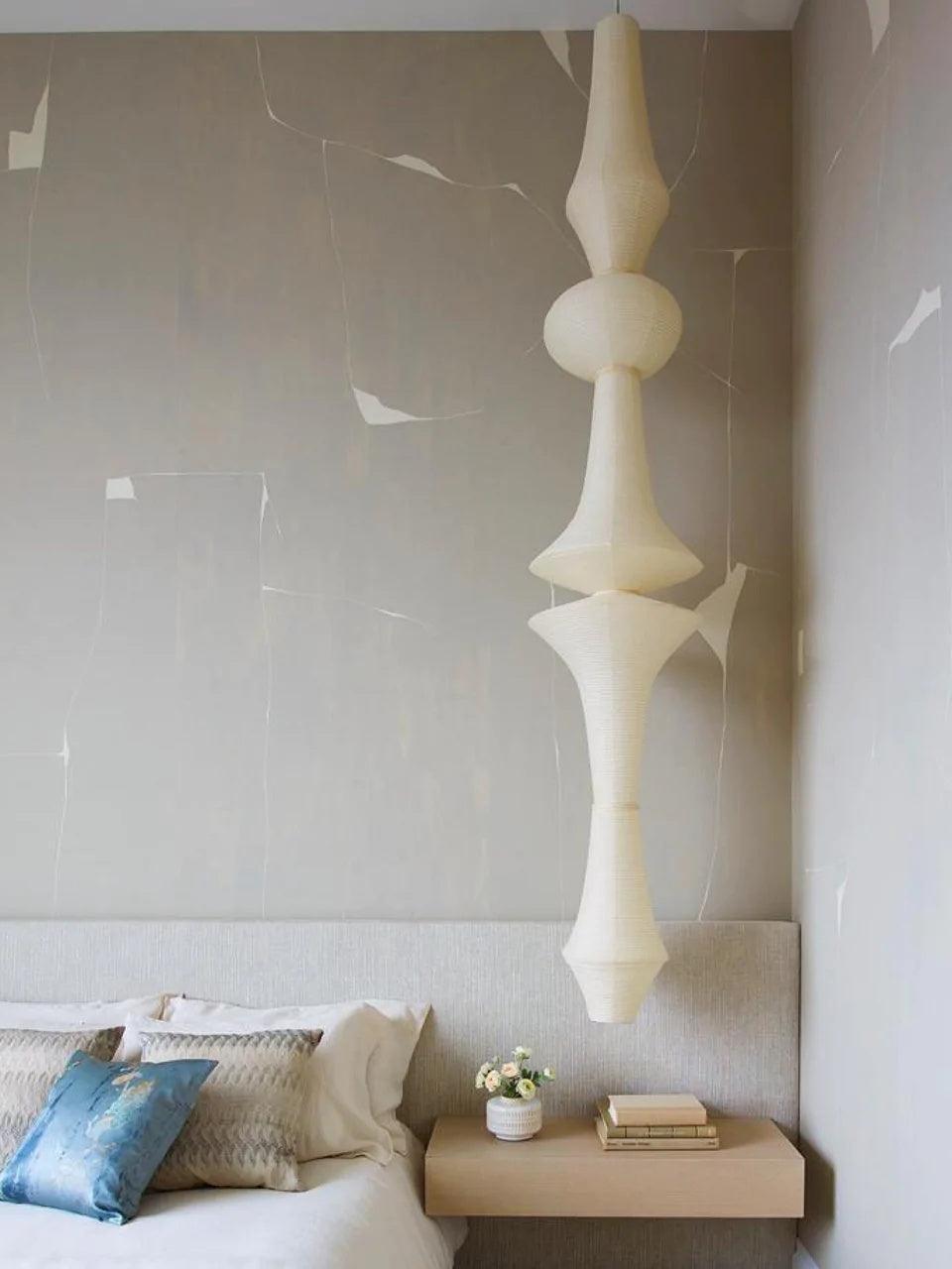 Rice Paper E Pendant Light - Cueteks