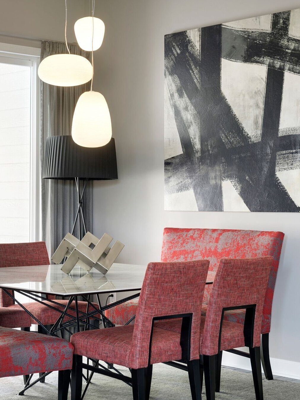 Modern Metal Rituals Pendant Light for Restaurant - Cueteks