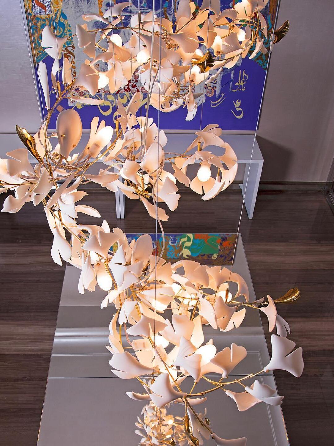 Gingko Chandelier A - Cueteks