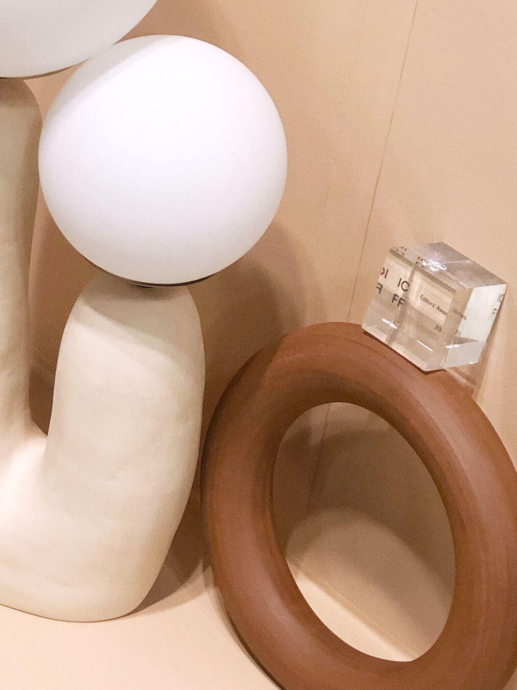 Macaroon Oo Ceramics Cactus Table Lamp - Cueteks
