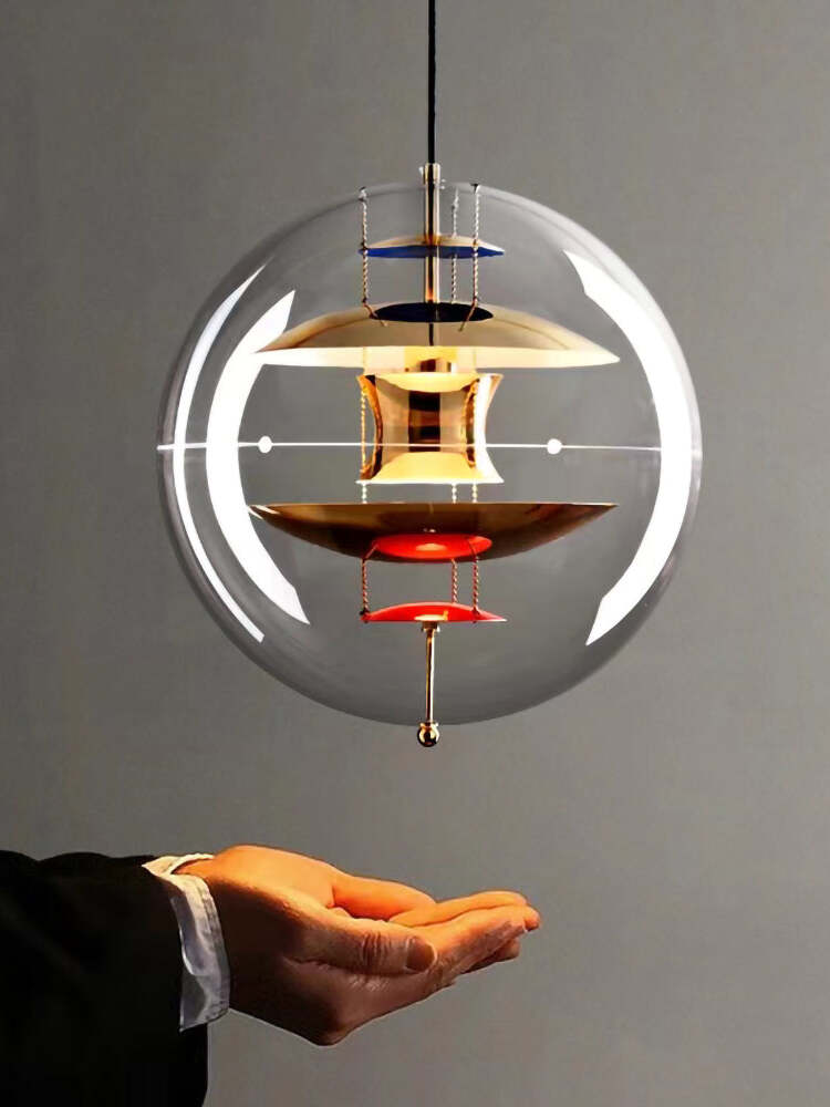 Modern Metal VP Globe Suspension for Living Room - Cueteks