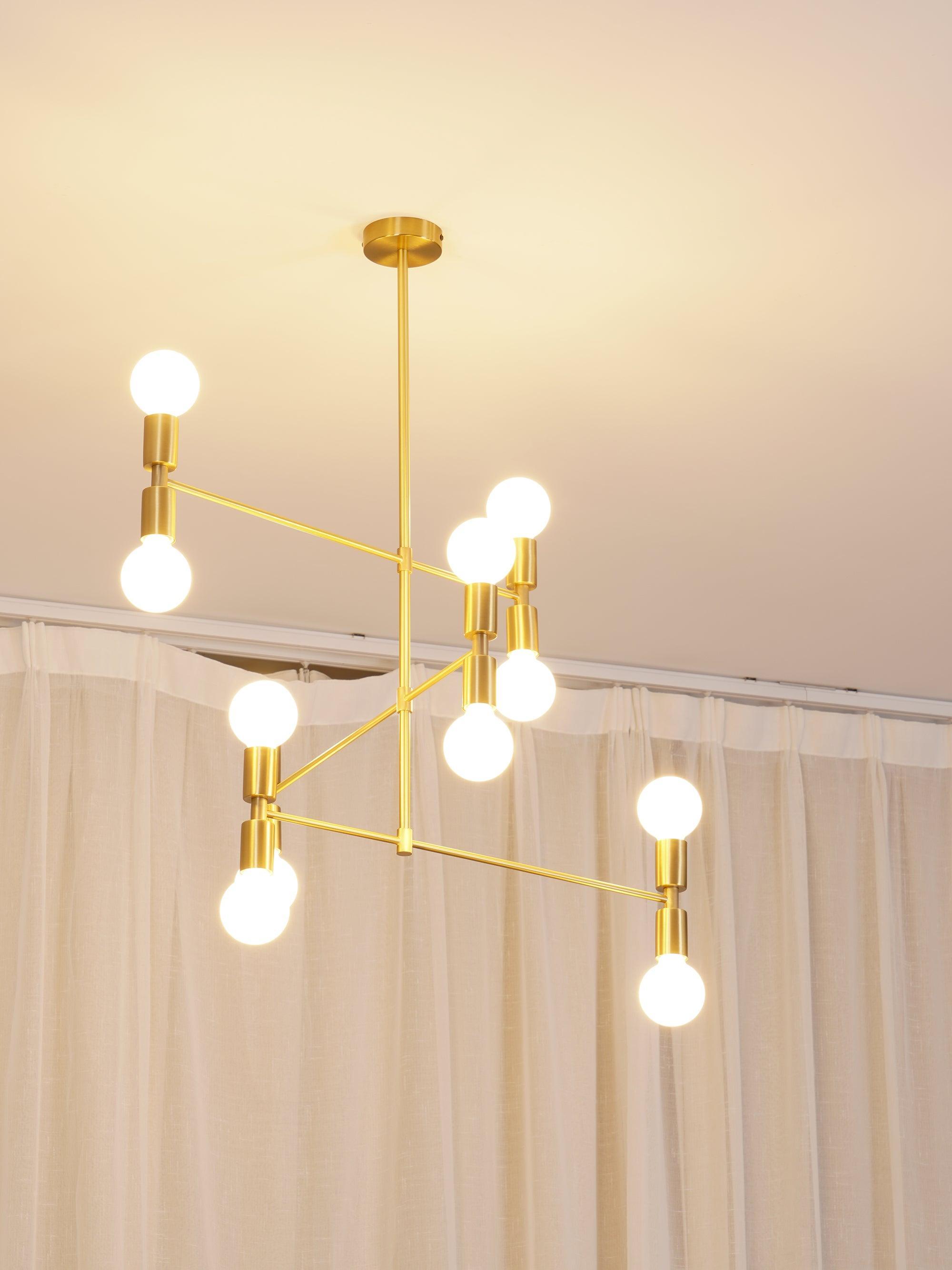 Industrial Atomium Multi Heads Chandelier - Cueteks