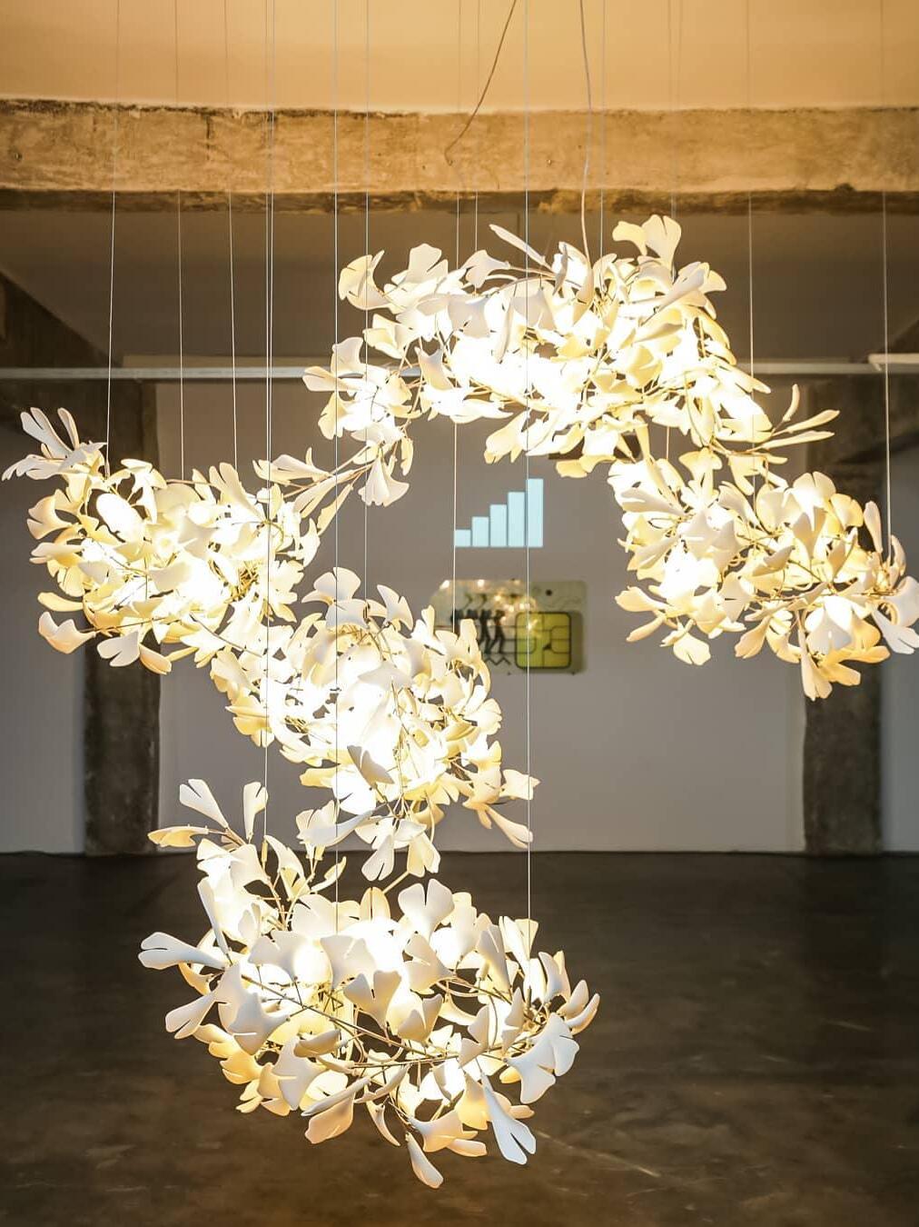 Gingko Chandelier F - Cueteks