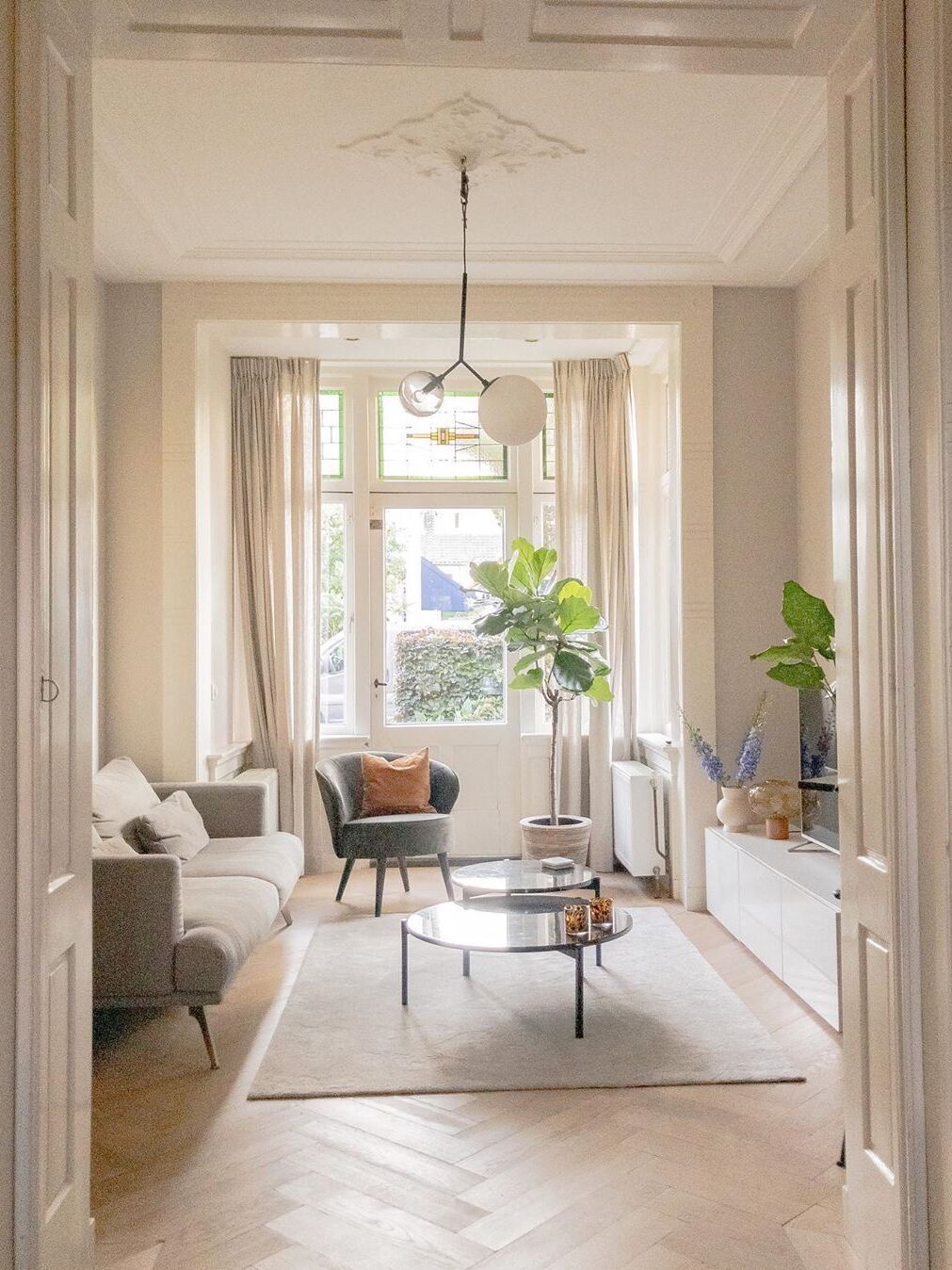 Glass Twice Pendant Lamp for Modern Interiors - Cueteks