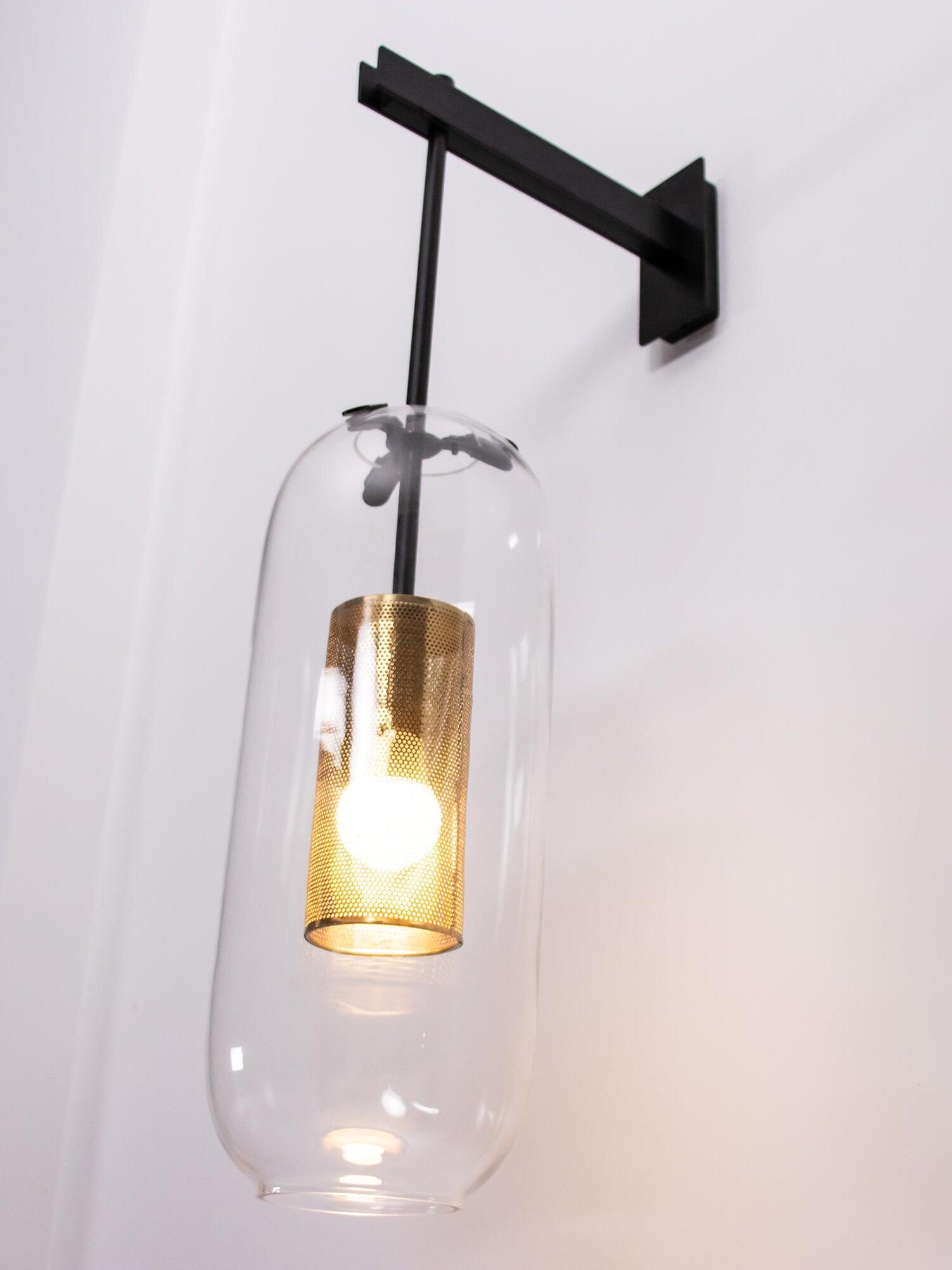 Middle Ages Vadim Glass Lantern Wall Lamp - Cueteks