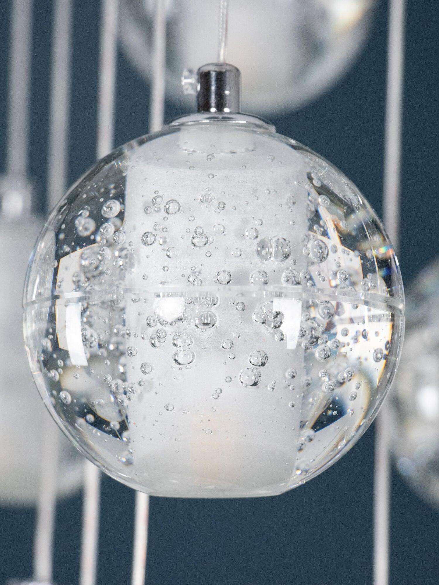 Round K9 Crystal Pendant Lamp - Cueteks