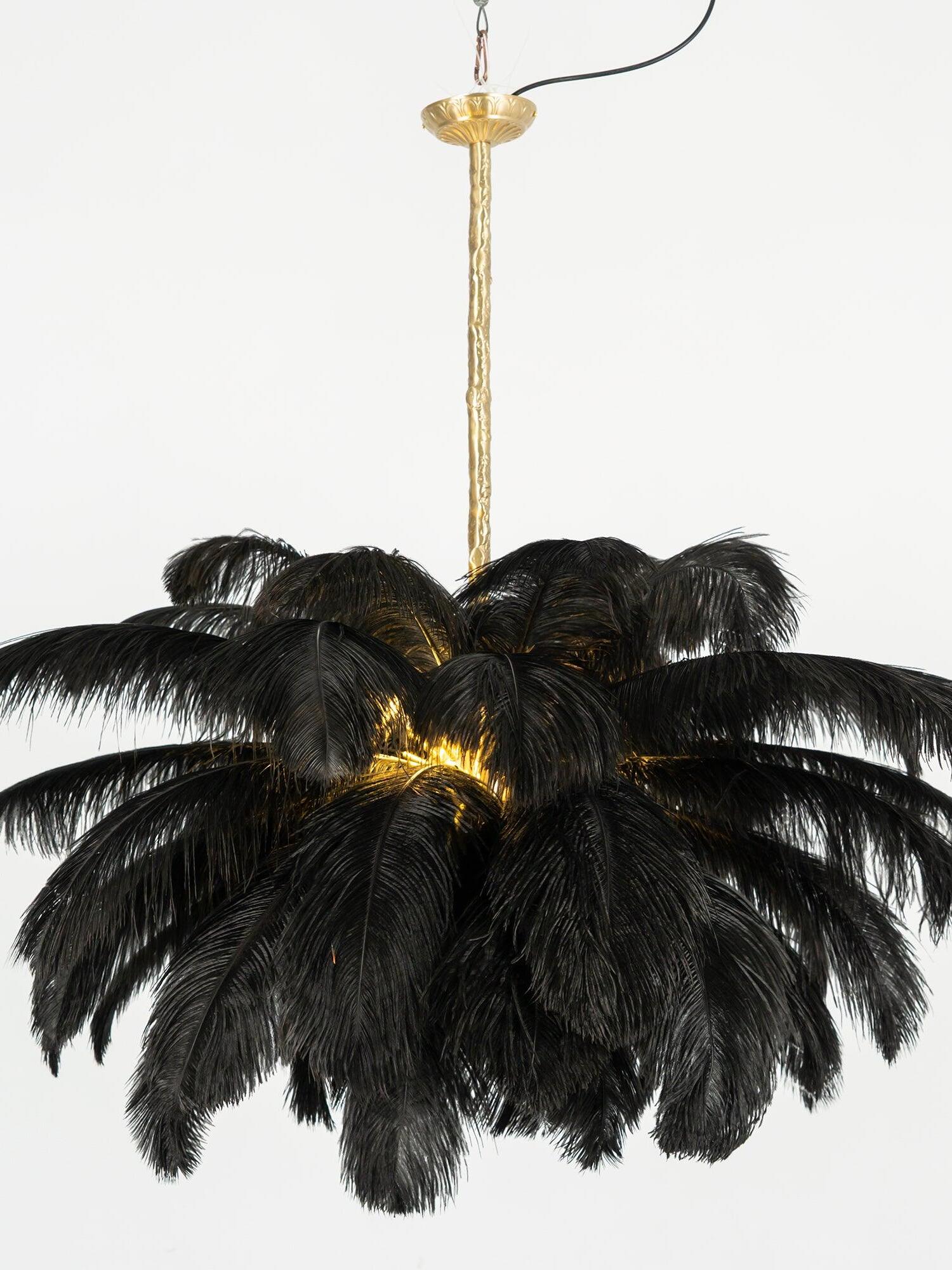 Ostrich Feather Chandeliers - Cueteks