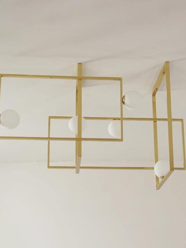 Mondrian Glass Ceiling Light - Cueteks