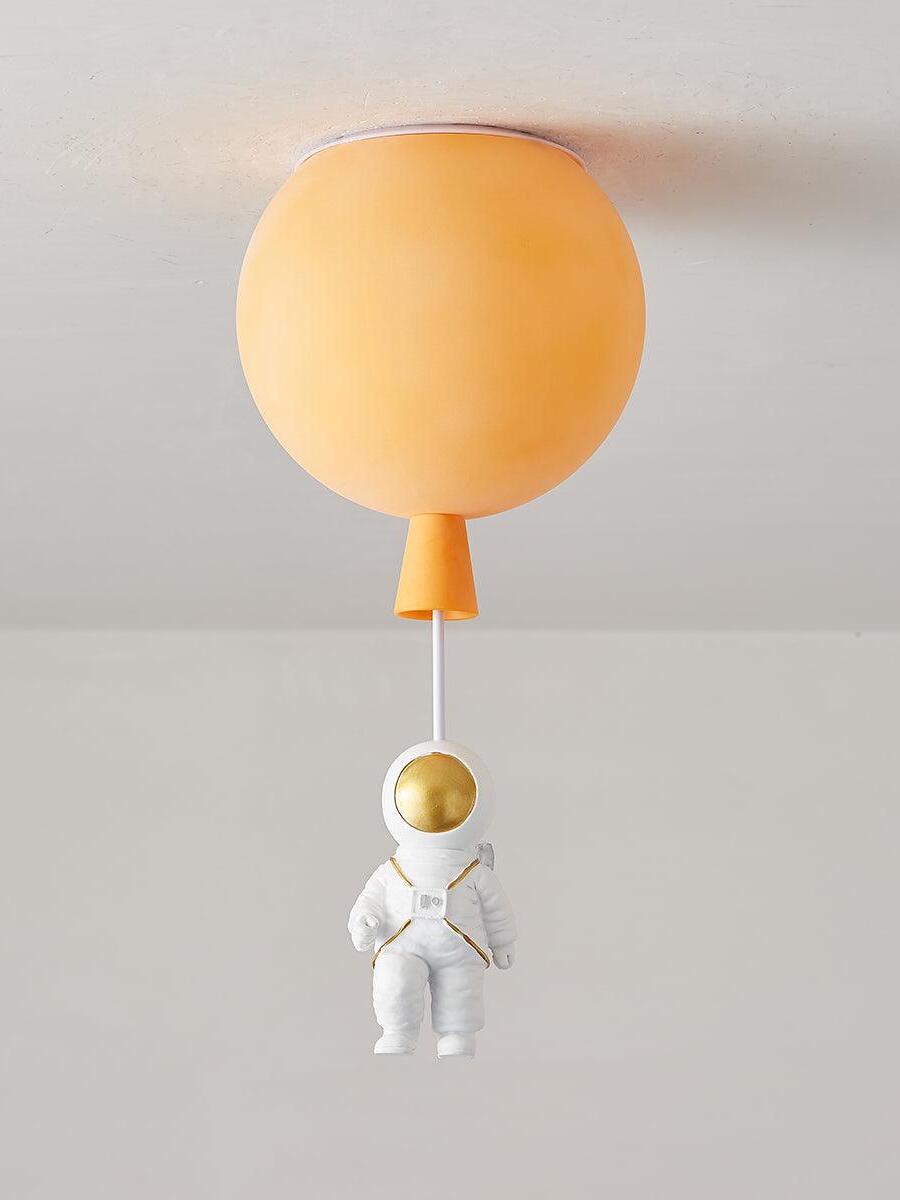 Creative Frosted Balloon Astronaut Children Ceiling Light - Cueteks