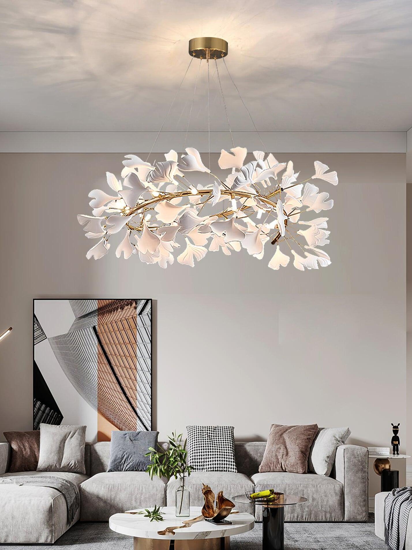 Gingko Chandelier U - Cueteks
