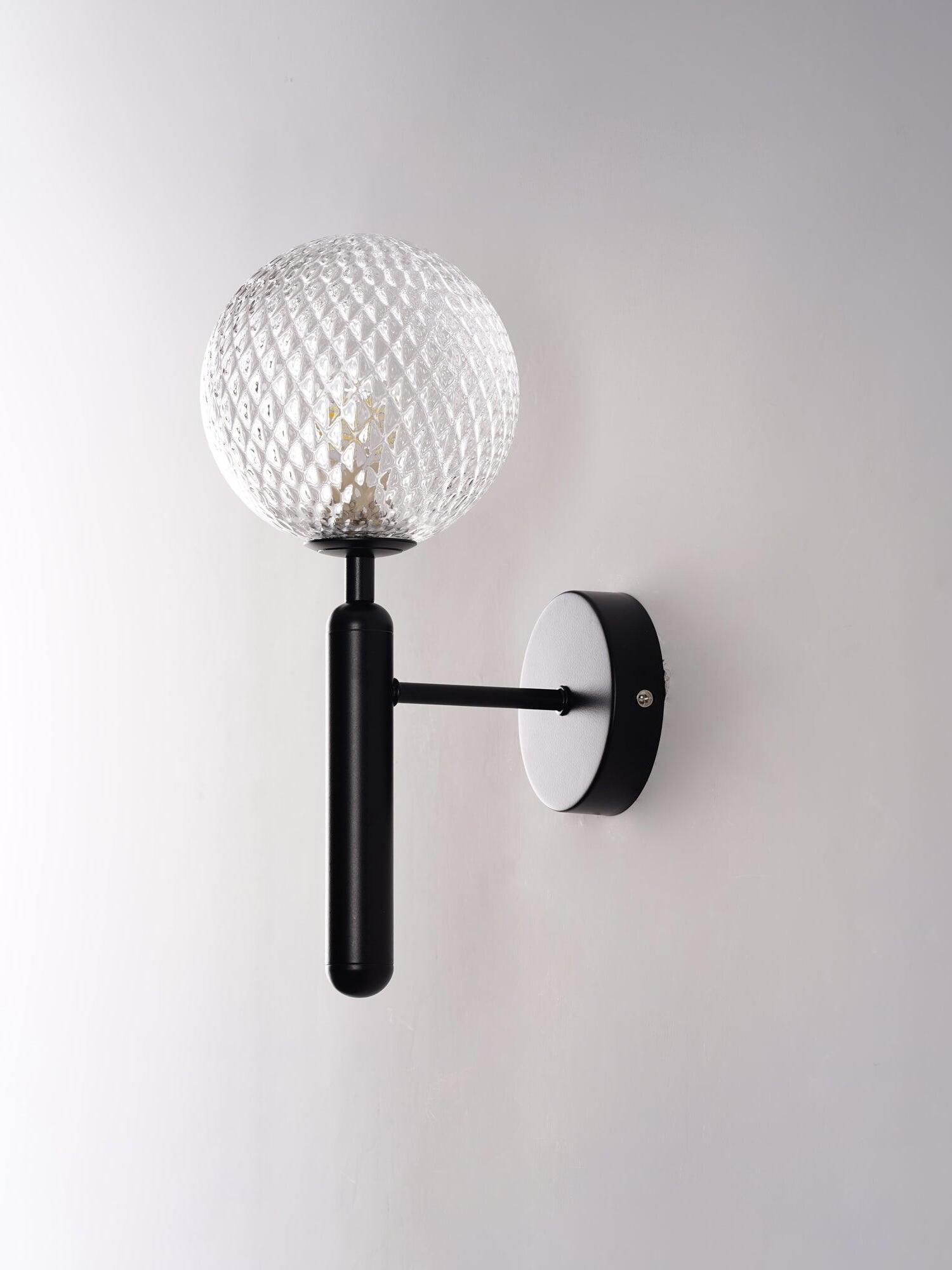 Luxury Miira Glass Ball Bedroom Wall Light - Cueteks