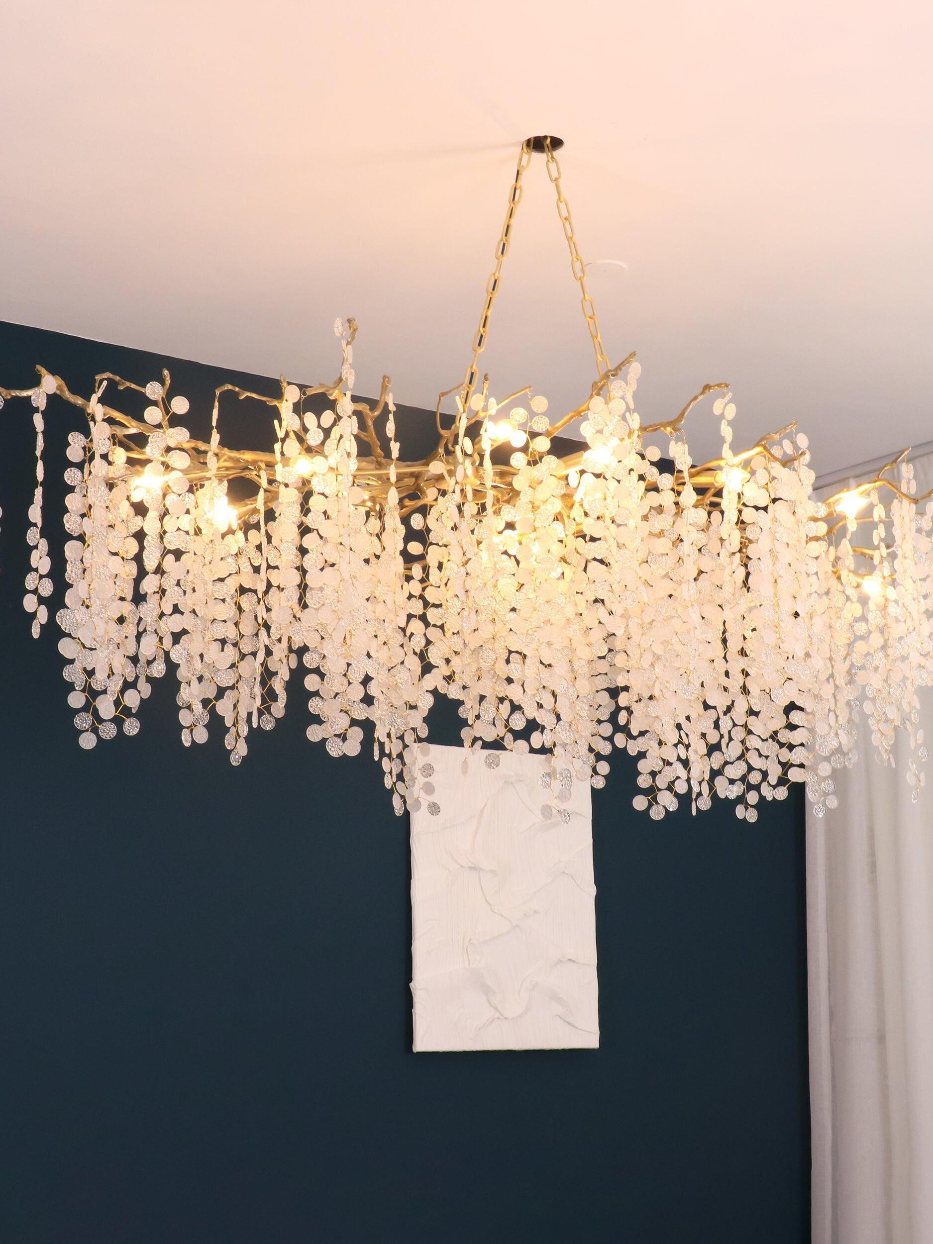 Shiro Noda Crystal Chandelier - Cueteks