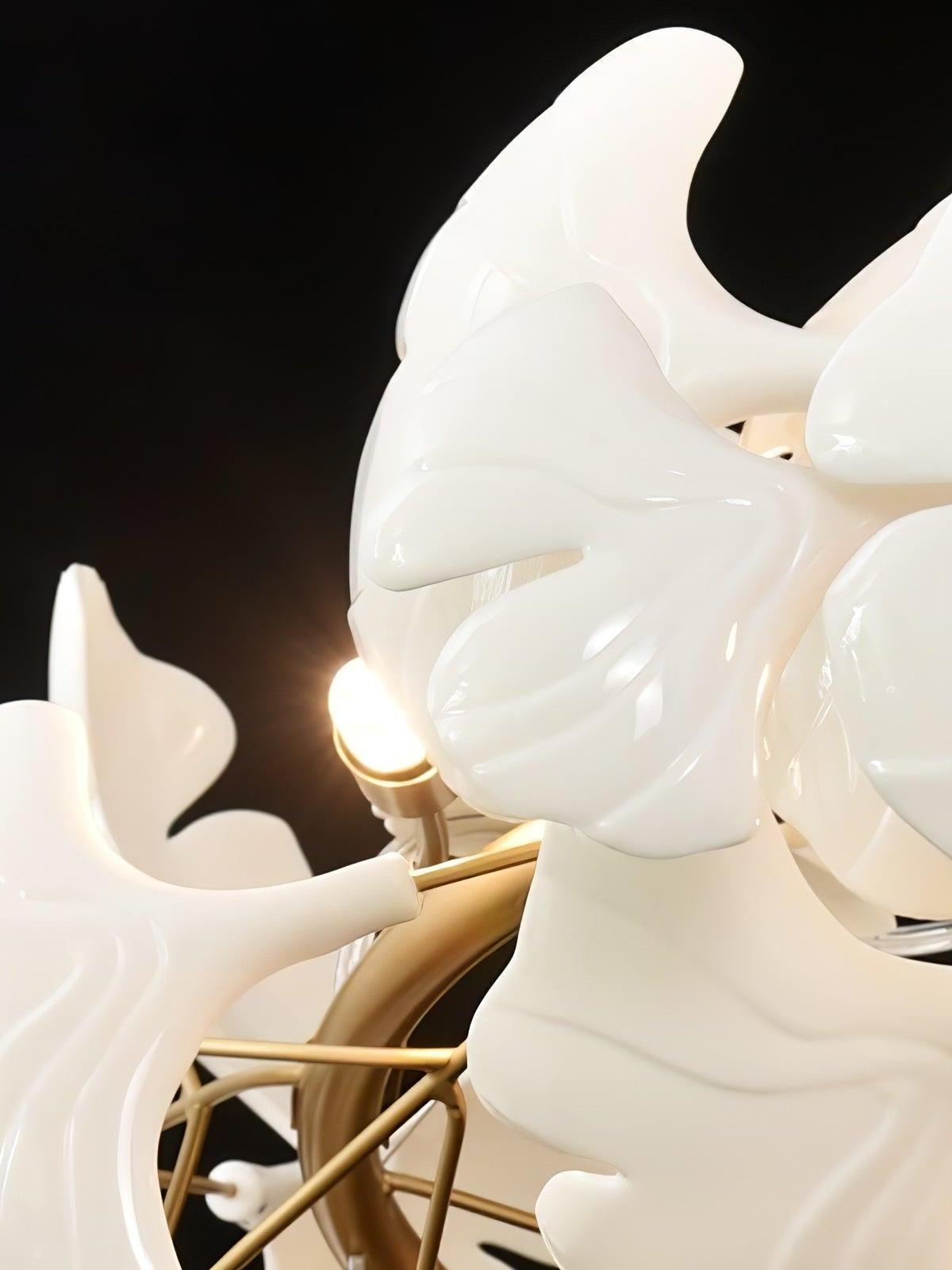 Creative Ceramics Gingko Flower Chandelier G - Cueteks