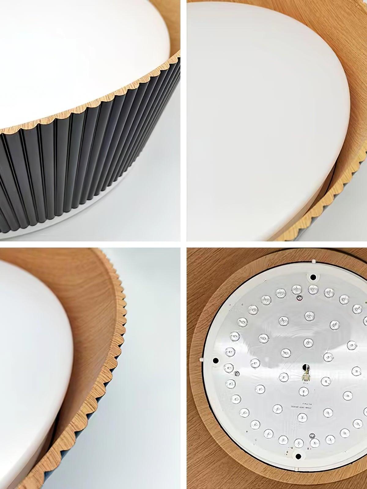 Modern Ribbed Ceiling Light - Cueteks