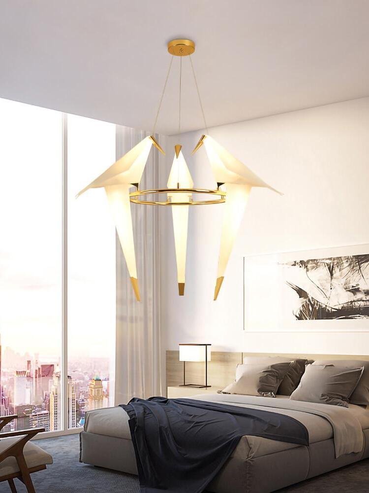 Perching Bird Chandelier - Cueteks