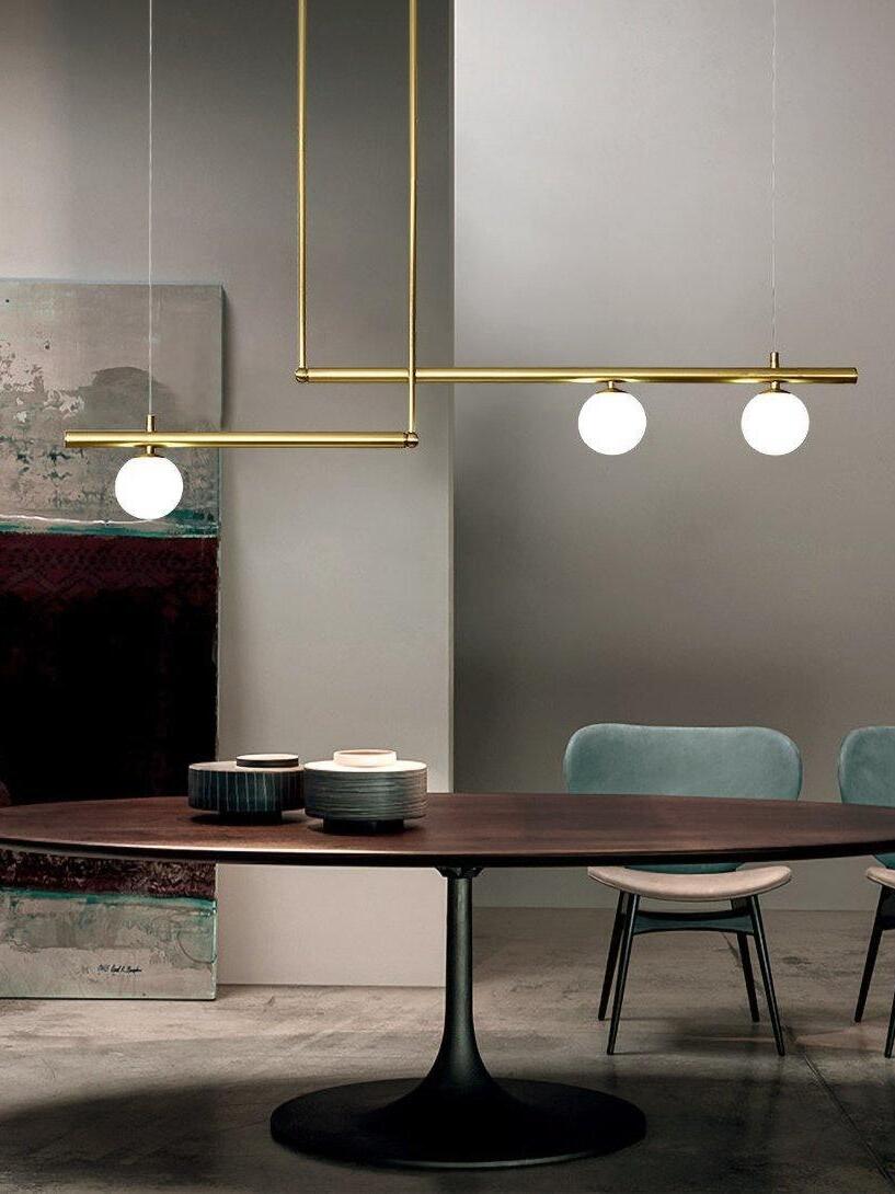 Multi-layer Rod Satellite Ball Ceiling Light - Cueteks