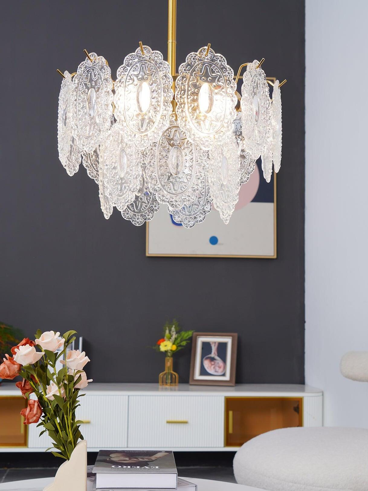 Wave Glass Chandelier - Cueteks