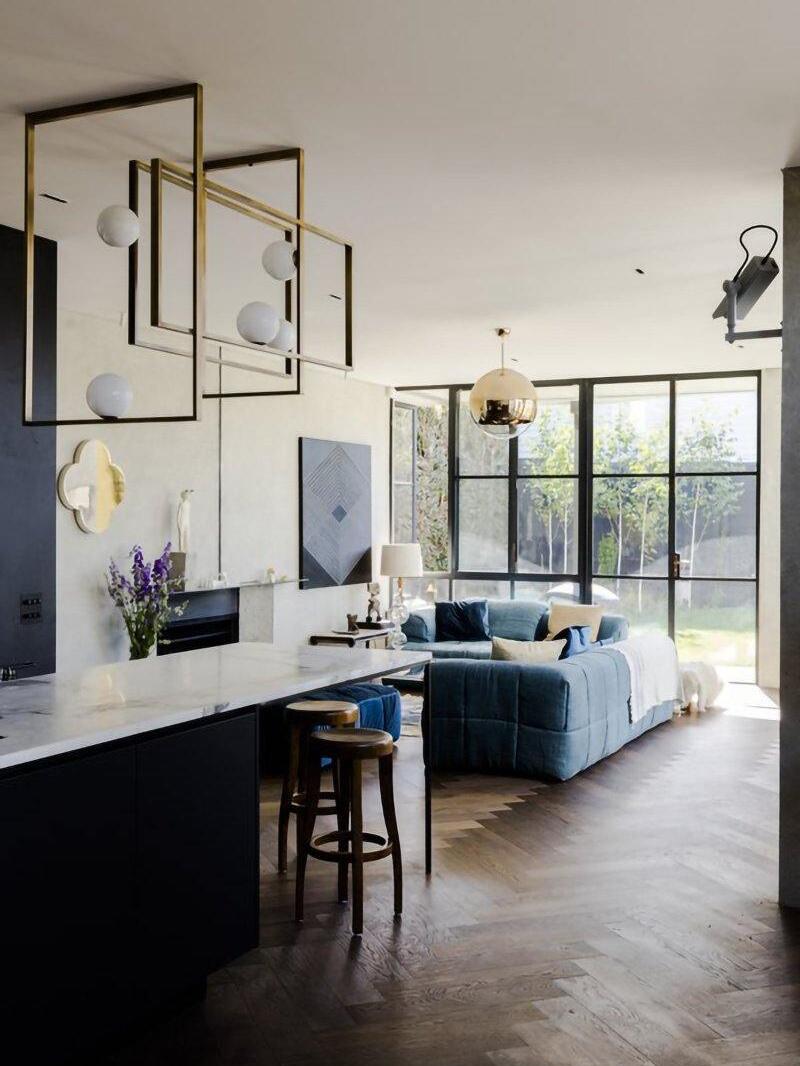 Mondrian Glass Ceiling Light - Cueteks