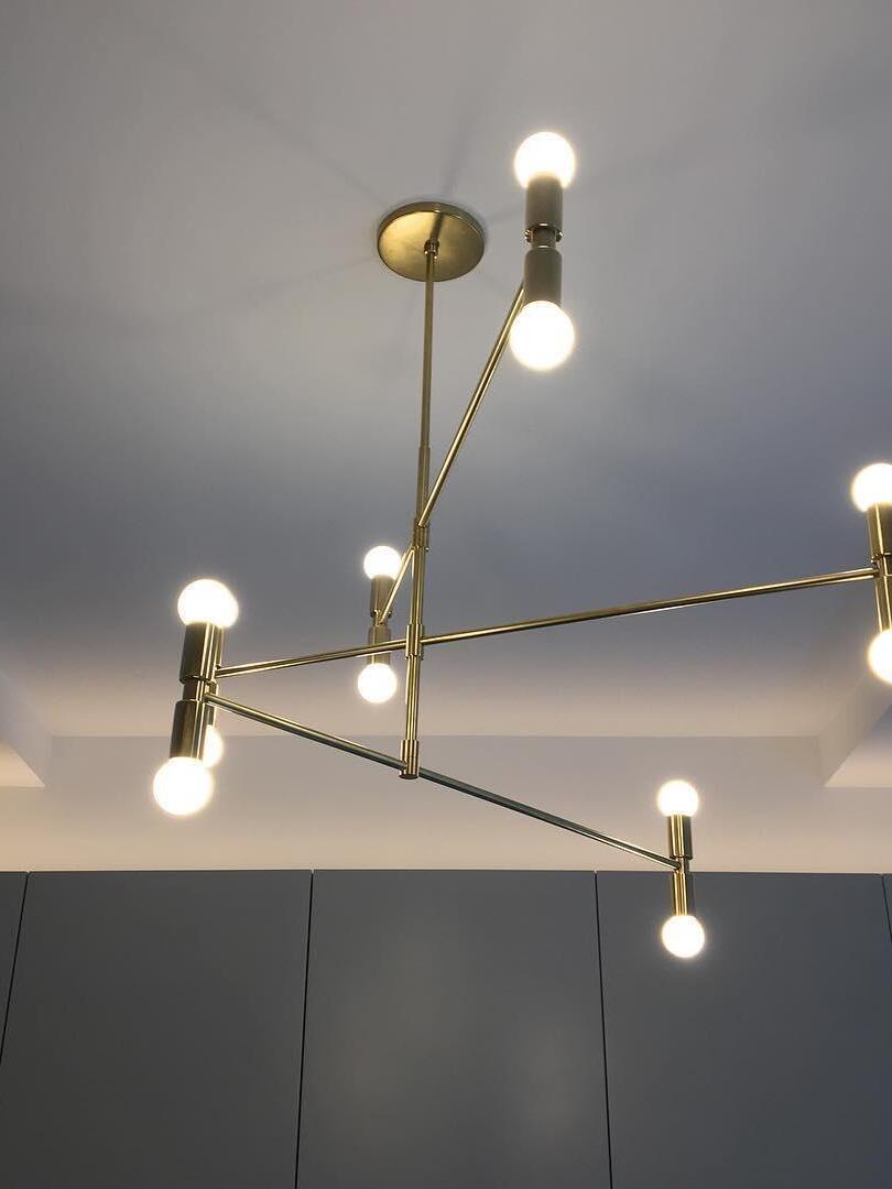 Industrial Atomium Multi Heads Chandelier - Cueteks