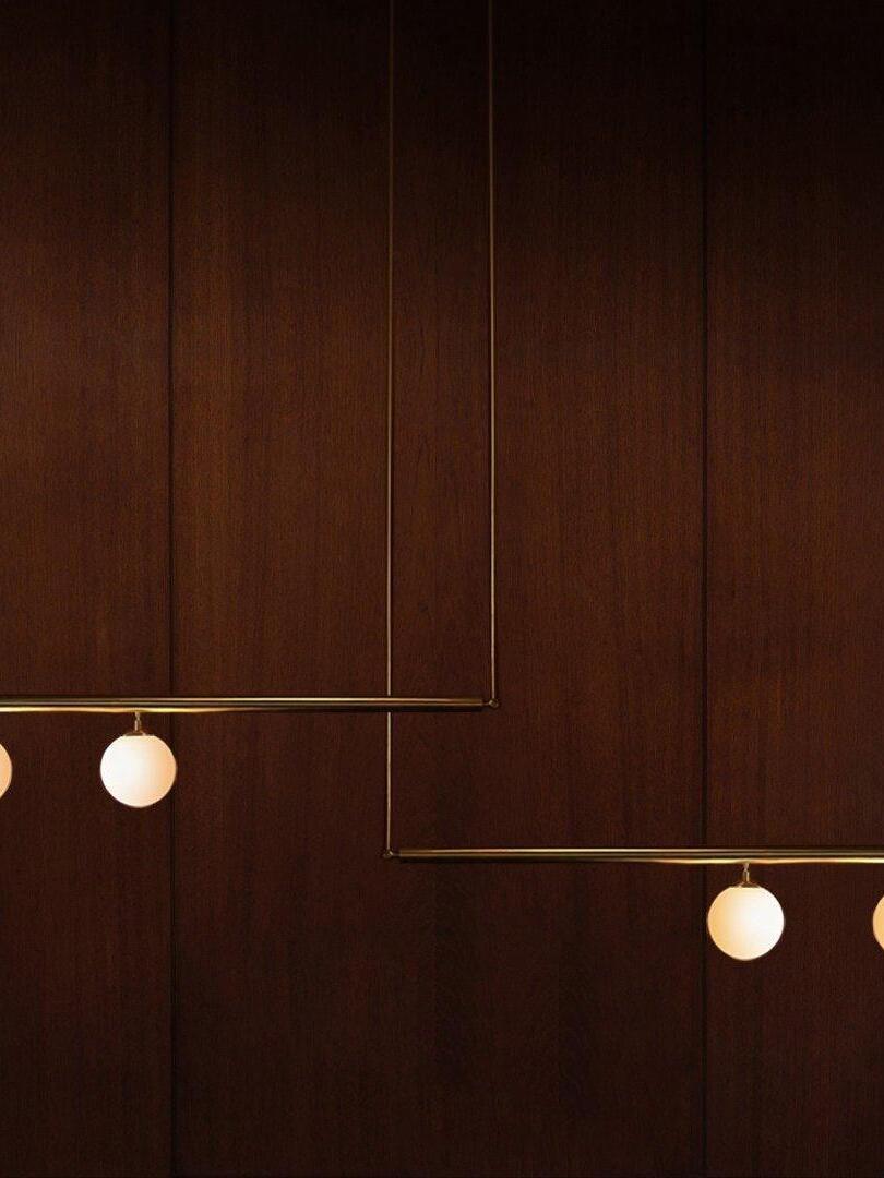 Multi-layer Rod Satellite Ball Ceiling Light - Cueteks