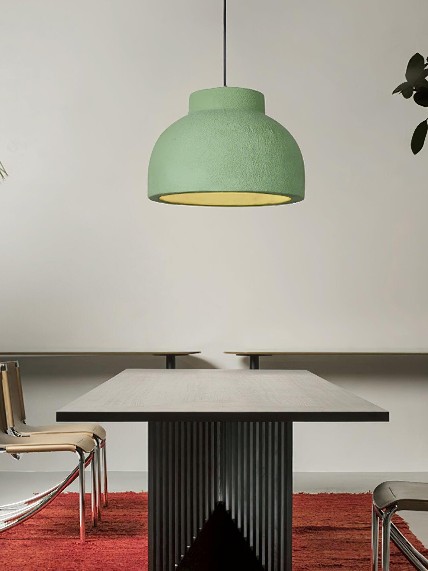 Rustic Macaroon Grain Bowl Shape Pendant Lamp - Cueteks