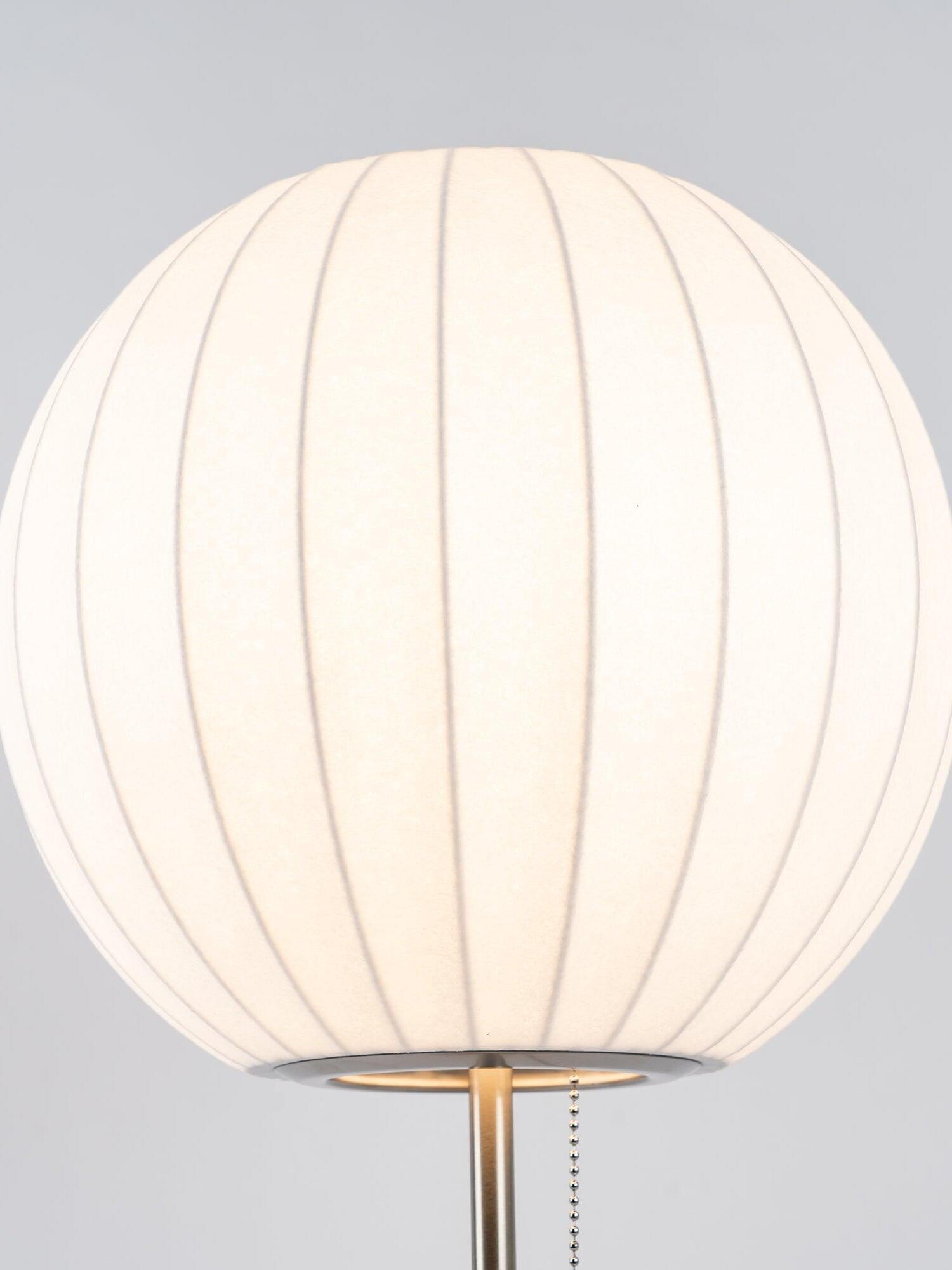 White Nelson Ball Shape Tripod Table Lamp - Cueteks