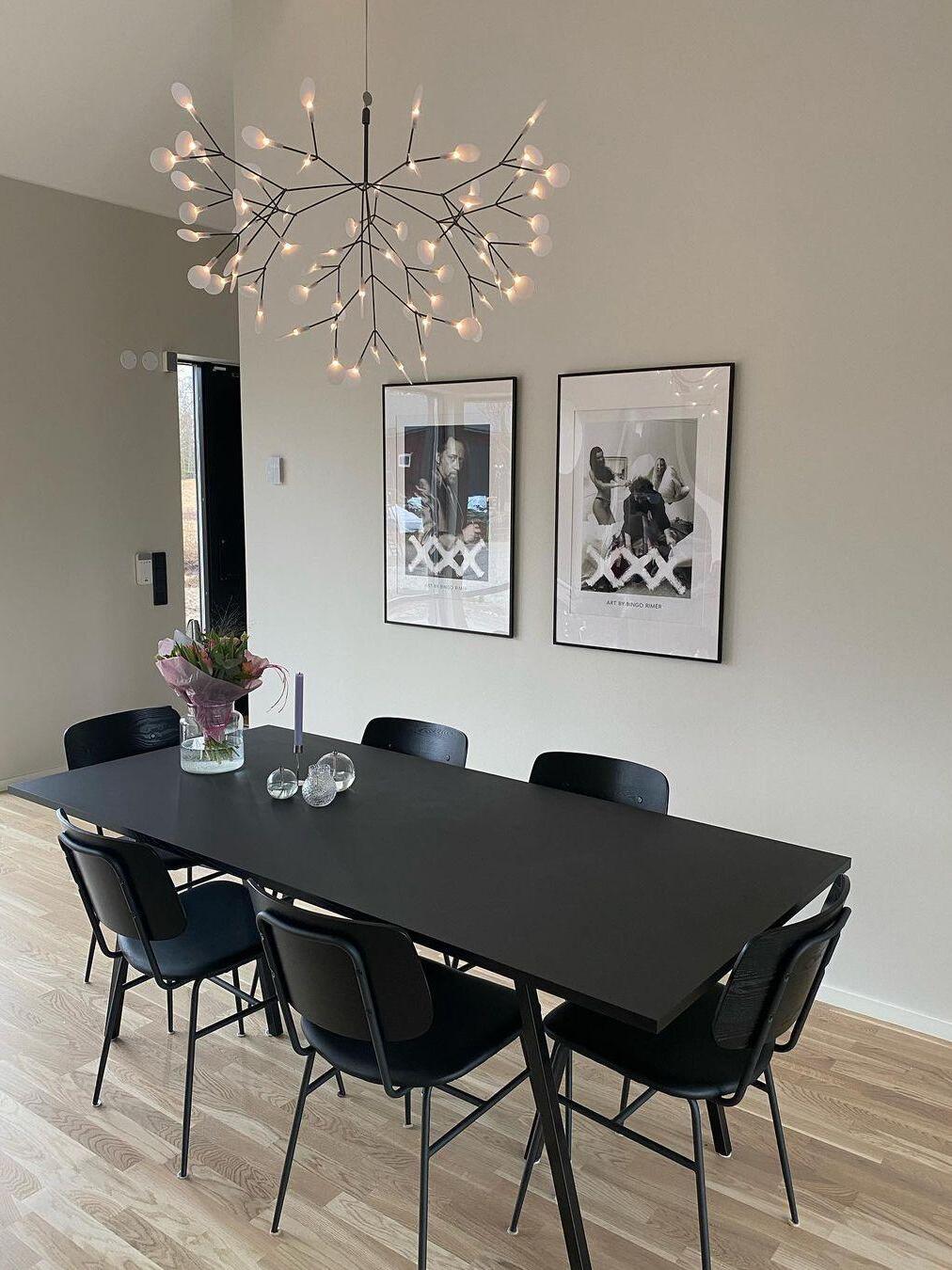 Black Heracleum Chandelier - Cueteks