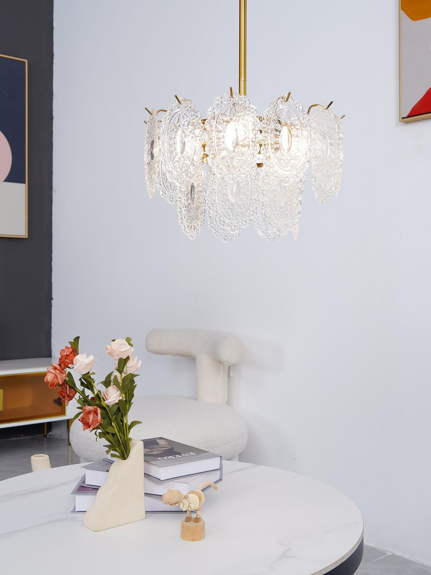 Wave Glass Chandelier - Cueteks