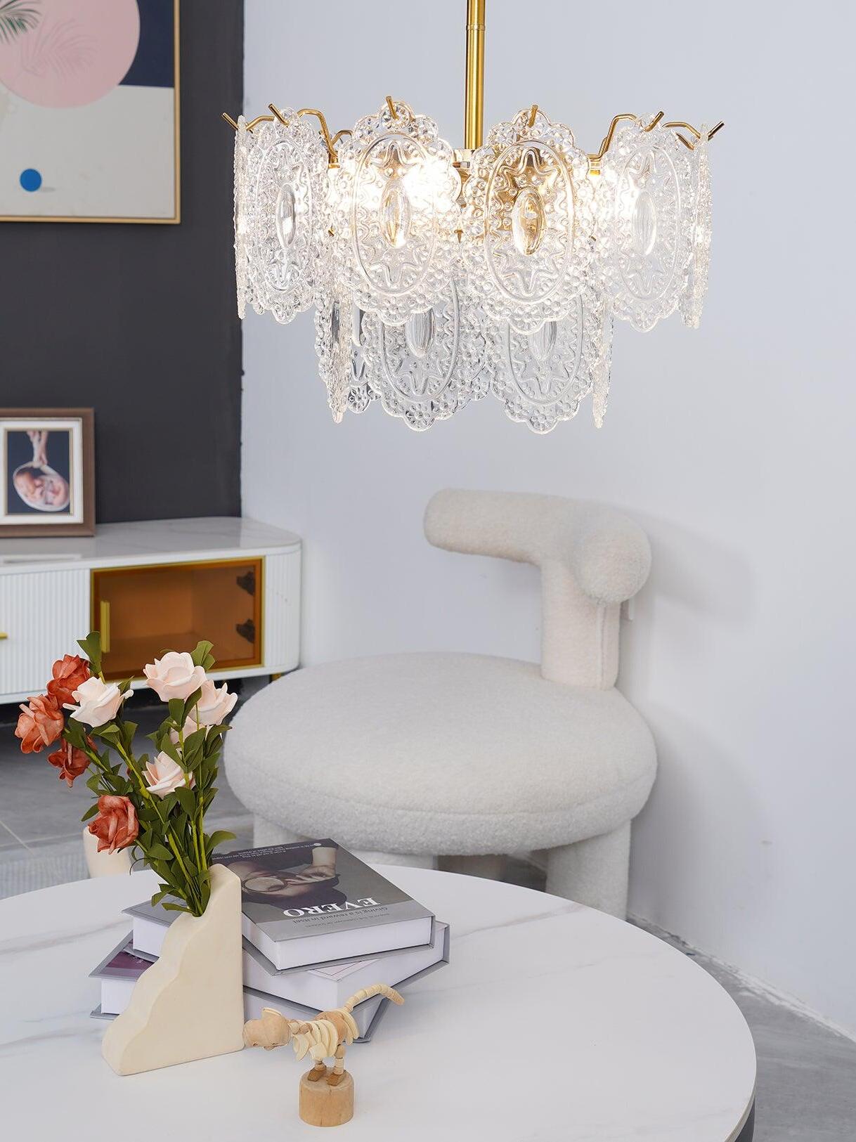 Wave Glass Chandelier - Cueteks