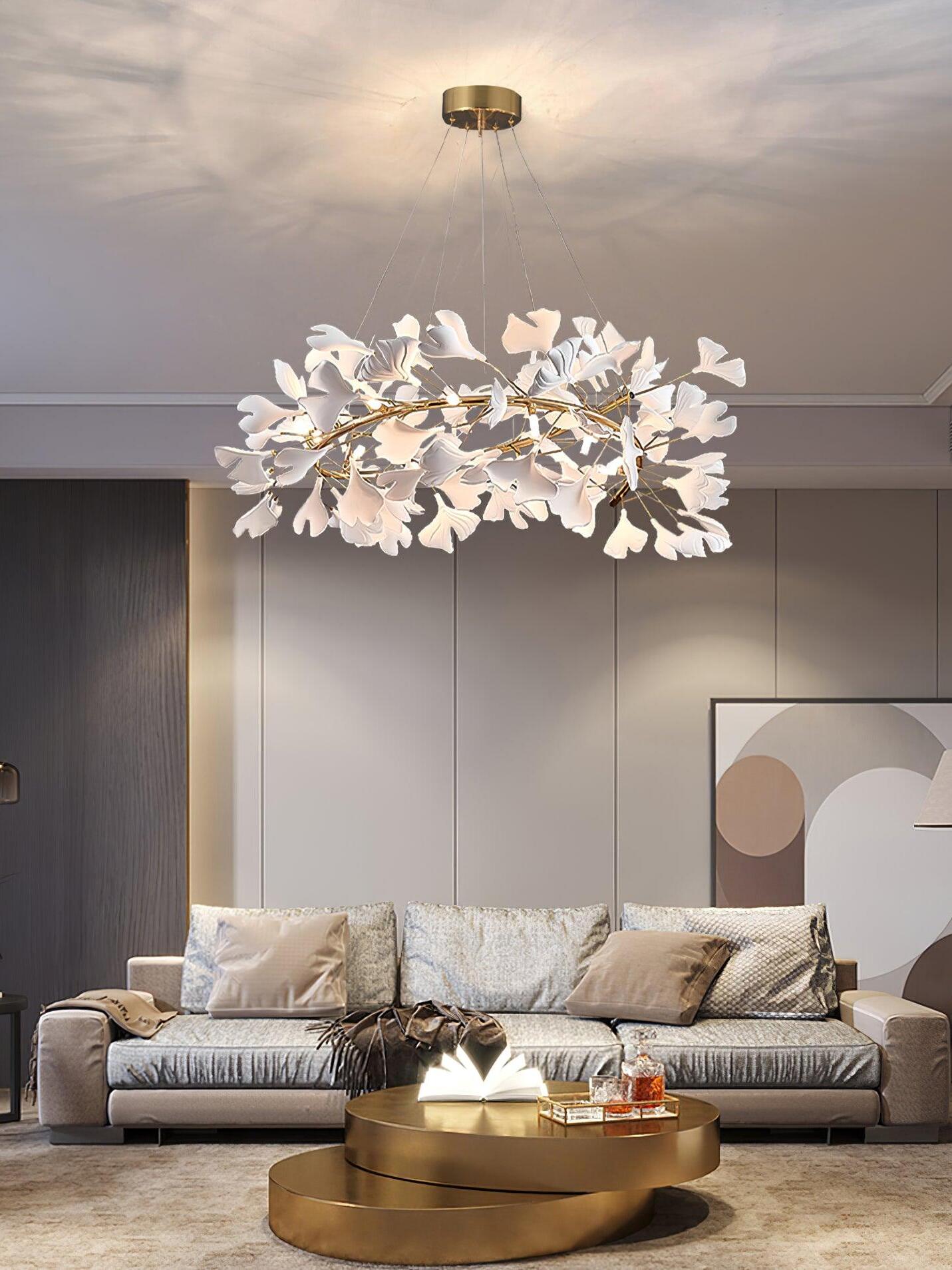 Gingko Chandelier U - Cueteks