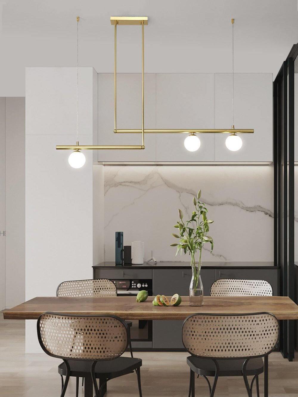 Multi-layer Rod Satellite Ball Ceiling Light - Cueteks