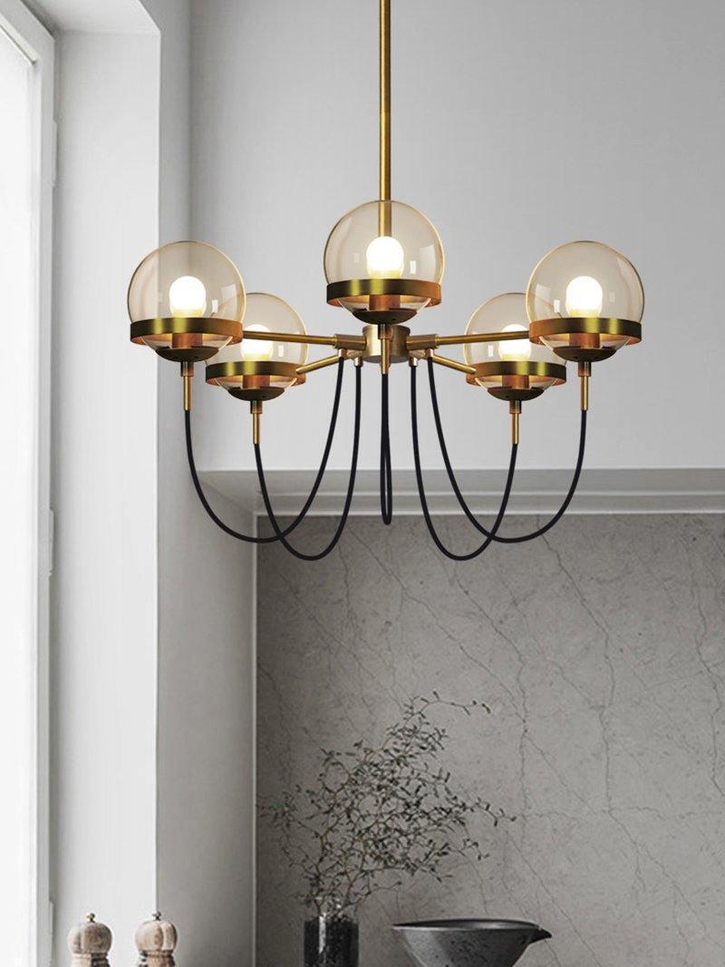 Glass Ball Chandelier - Cueteks