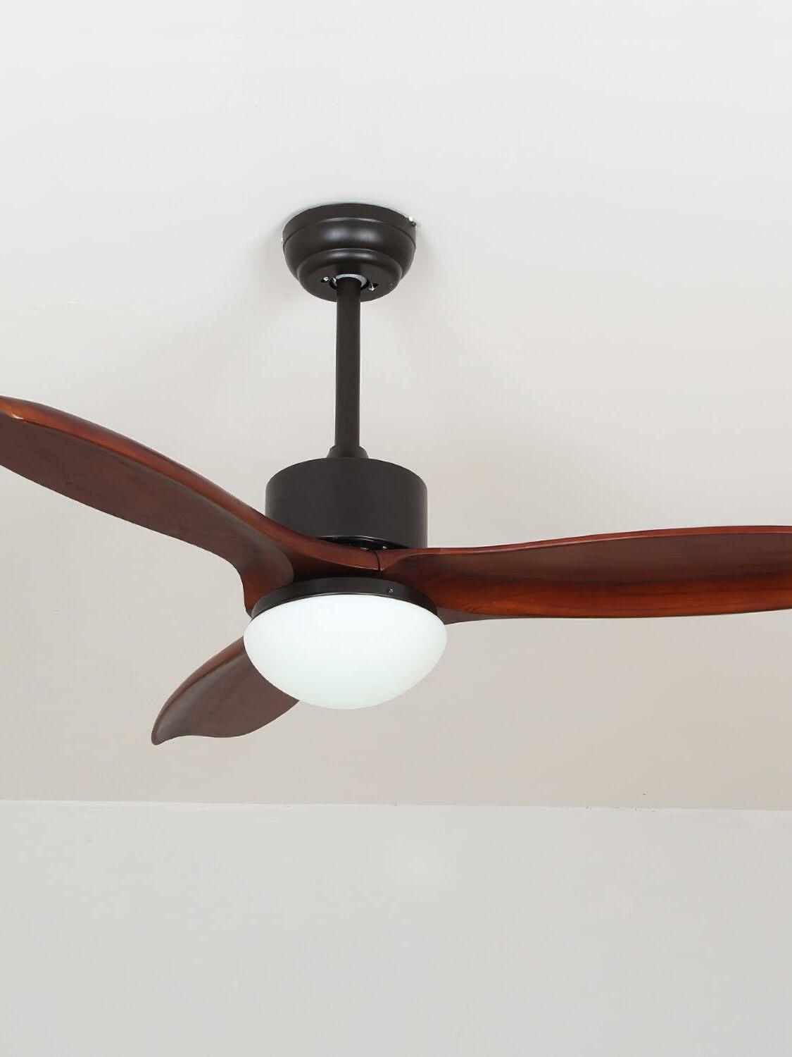 Vintage Wooden Harborough 3 Ceiling Fan Light - Cueteks