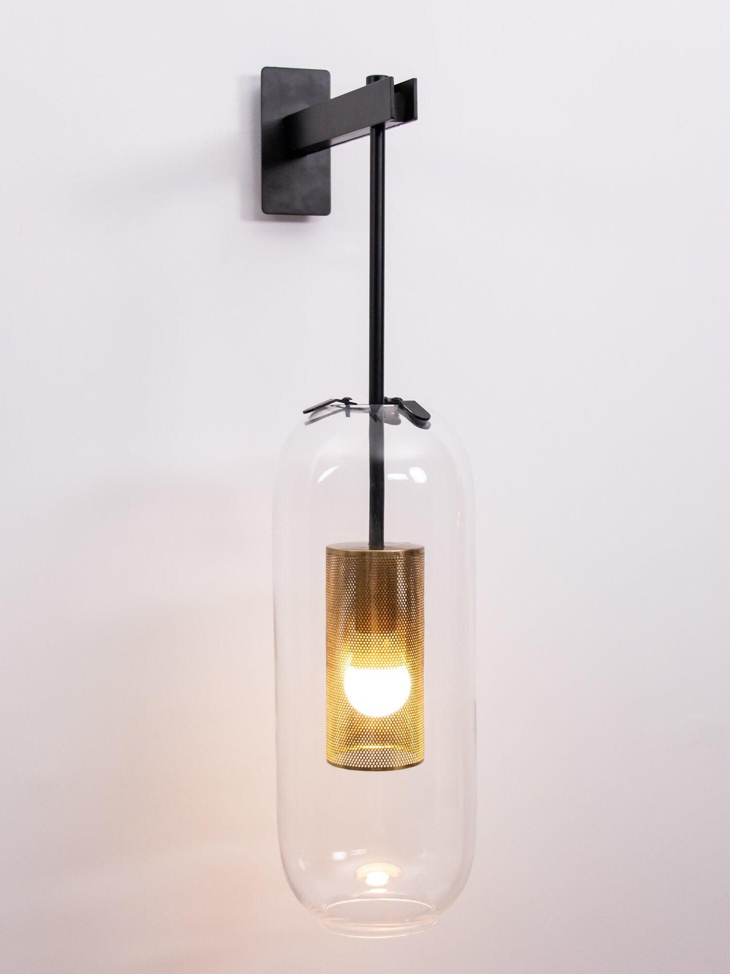 Middle Ages Vadim Glass Lantern Wall Lamp - Cueteks
